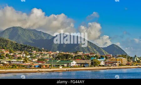 Roseau Hauptstadt von Dominica West Indies Stockfoto