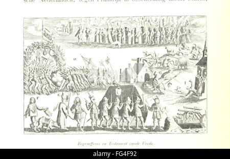 „Onze Gouden Eeuw“ erkundet das Goldene Zeitalter der Niederlande und hebt die Republik der Niederlande auf ihrem Höhepunkt hervor. Das von J. H. betreute Buch ist reich illustriert und gibt Einblicke in die wirtschaftlichen, kulturellen und politischen Errungenschaften der Niederlande des 17. Jahrhunderts. Stockfoto