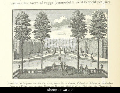 „Onze Gouden Eeuw“ (unser goldenes Jahrhundert) erkundet die niederländische Republik während ihres goldenen Zeitalters aus dem 17. Jahrhundert. Das Buch wird von J. H. illustriert und betreut und konzentriert sich auf die politischen, kulturellen und wirtschaftlichen Entwicklungen dieser Zeit. Stockfoto