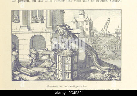 „Onze Gouden Eeuw“ (unser Goldenes Zeitalter) erforscht das Goldene Zeitalter der niederländischen Republik und deckt die Zeit des Wohlstands und kulturellen Aufschwungs ab. Das Buch wird von J.H. illustriert und betreut und bietet einen umfassenden Einblick in die niederländische Geschichte während dieser Zeit. Stockfoto