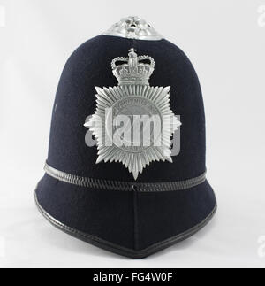 Polizeihelm aus der britischen Flughäfen Behörde Constabulary Stockfoto