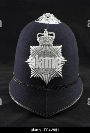 Polizeihelm aus der britischen Flughäfen Behörde Constabulary Stockfoto