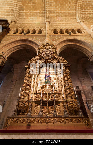 Statue von einer schwangeren Jungfrau Maria Kathedrale von Evora, Portugal Stockfoto