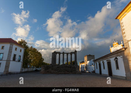 Der römische Tempel von Évora, auch genannt der Templo de Diana in Evora, Portugal Stockfoto