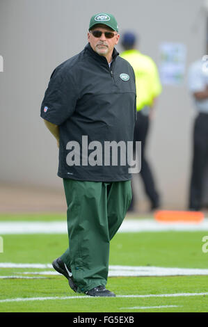 Jacksonville, FL, USA. 9. Dezember 2012. New York Jets offensive Coordinator Tony Sparano vor ein NFL-Spiel gegen die Jacksonville Jaguars im EverBank Field am 9. Dezember 2012 in Jacksonville, Florida. ZUMA Press/Scott A. Miller. © Scott A. Miller/ZUMA Draht/Alamy Live-Nachrichten Stockfoto