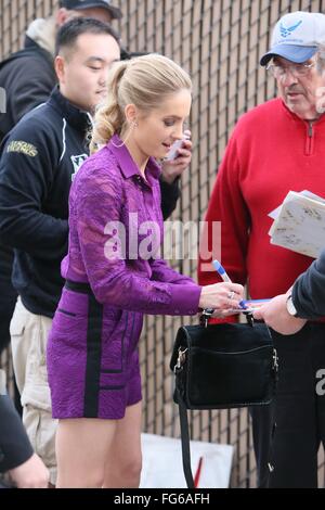 Joanne Froggatt gesehen kommen in den ABC-Studios für Jimmy Kimmel Live mit: Joanne Froggatt Where: Los Angeles, California, Vereinigte Staaten von Amerika bei: 11. Januar 2016 Stockfoto