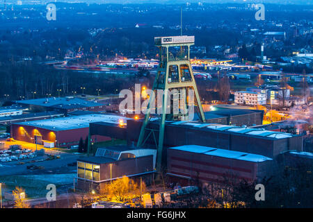 Cola Bergwerk Prosper Haniel, Bottrop, Deutschland, gewundenen Turm, letzte Bergwerk im Ruhrgebiet, schließt im Jahr 2018 Stockfoto