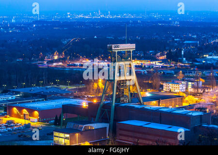 Cola Bergwerk Prosper Haniel, Bottrop, Deutschland, gewundenen Turm, letzte Bergwerk im Ruhrgebiet, schließt im Jahr 2018 Stockfoto