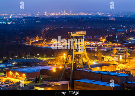 Cola Bergwerk Prosper Haniel, Bottrop, Deutschland, gewundenen Turm, letzte Bergwerk im Ruhrgebiet, schließt im Jahr 2018 Stockfoto