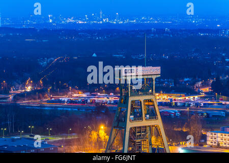 Cola Bergwerk Prosper Haniel, Bottrop, Deutschland, gewundenen Turm, letzte Bergwerk im Ruhrgebiet, schließt im Jahr 2018 Stockfoto