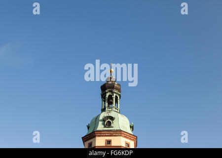 Turm der Nikolaikirche in Leipzig Deutschland Stockfoto