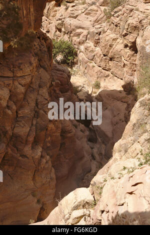 Tiefe Schlucht in die Dana Biosphere Reserve Stockfoto