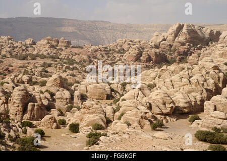 Felsformationen in Dana Biosphere Reserve, Jordanien Stockfoto