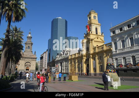 Der Correo Central (Hauptpost), in der Plaza de Armas, Santiago, Chile Stockfoto