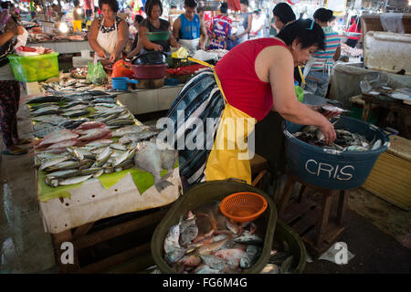 CO2-Markt befindet sich im Zentrum von Cebu City, Philippinen. Stockfoto