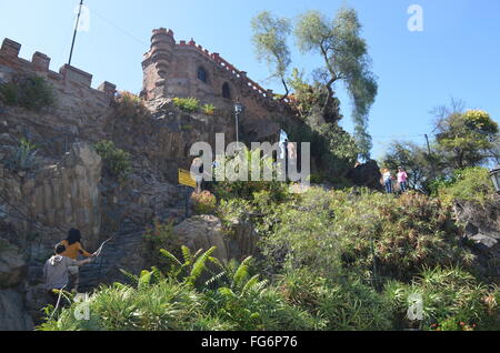 Aussicht vom Cerro Santa Lucia, Santiago, Chile Stockfoto