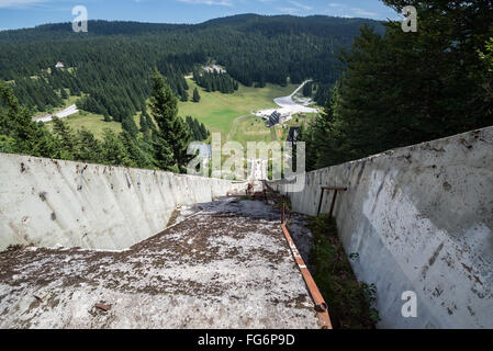 Igman Olympic springt auch genannt Malo Polje in Ilidža, Sarajevo, Bosnien und Herzegowina gebaut für die Olympischen Winterspiele 1984 Stockfoto