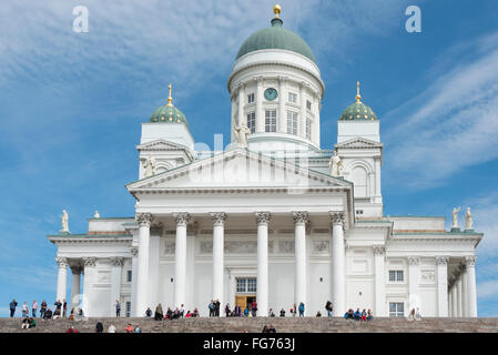 Helsinki lutherische Kathedrale, Senatsplatz, Helsinki, Region Uusimaa, Finnland Stockfoto