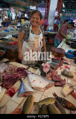 CO2-Markt befindet sich im Zentrum von Cebu City, Philippinen. Stockfoto