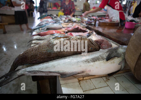 CO2-Markt befindet sich im Zentrum von Cebu City, Philippinen. Stockfoto