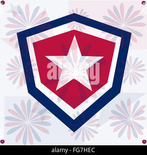 Grunge Sterne Amerika Hintergrund Unabhängigkeit-Tag Stockfoto