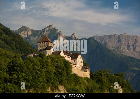 Schloss Vaduz, Schloss Vaduz, Rheintal, Rheintal, Liechtenstein. Stockfoto