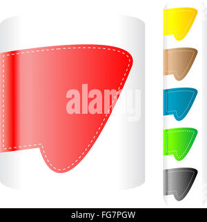 Satz von Etiketten Abzeichen und Aufkleber. Vektor-illustration Stockfoto
