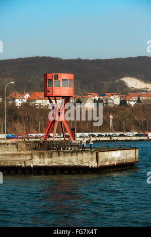 Pier Licht - Sassnitz auf Rügen Stockfoto