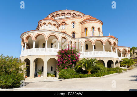 Das Kloster Agios Nektarios, Kontos, Aegina, Saronischen Inseln, Griechenland Stockfoto