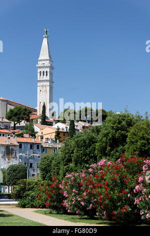 Geographie/Reisen, Kroatien, Istrien, Rovinj, Kirchturm von St. Euphemia, Additional-Rights - Clearance-Info - Not-Available Stockfoto