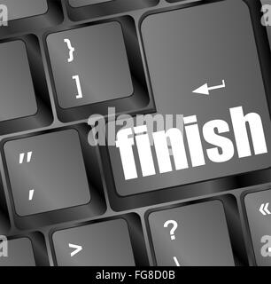 Beenden Sie-Taste auf schwarzen Internet-Computer-Tastatur Stockfoto