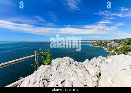 Geographie/Reisen, Italien, Friaul, Duino, das Schloss von Duino, Rilke Trail, Additional-Rights - Clearance-Info - Not-Available Stockfoto