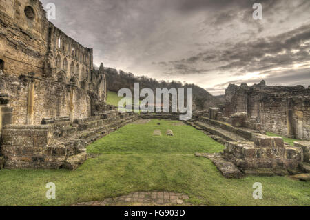 Rievaulx Abtei das North York Moors National Park Stockfoto