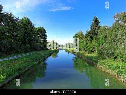 Geographie/Reisen, Deutschland, Bayern, Baierlach, Loisach Kanal, Additional-Rights - Clearance-Info - Not-Available Stockfoto