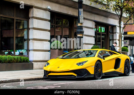 Lamborghini Aventador SV in London Stockfoto