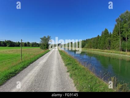 Geographie/Reisen, Deutschland, Bayern, Baierlach, Loisach Kanal, Additional-Rights - Clearance-Info - Not-Available Stockfoto