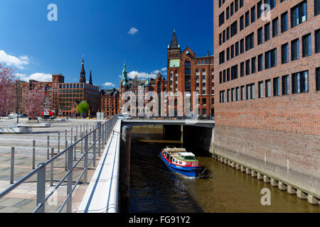 Geographie/Reisen, Deutschland, Hamburg, Speicherstadt, Brooktorkai, Brooktorhafen, Internationale Maritime Museum,, Additional-Rights - Clearance-Info - Not-Available Stockfoto