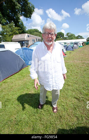 Rolf Harris, australische Singer-Songwriterin, Komponistin, Komiker, Schauspieler, Maler und TV-Moderatorin. Glastonbury Festival Stockfoto