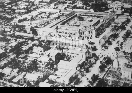 Modernisierung von Taiwan unter japanischer Herrschaft. Gesamtansicht von Taipeh. Vor 1932. Stockfoto