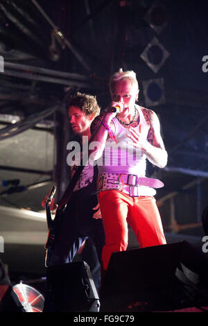 Keith Flint von The Prodigy Auf der anderen Bühne auf dem Glastonbury Festival 2009, Somerset, England, Vereinigtes Königreich. Stockfoto