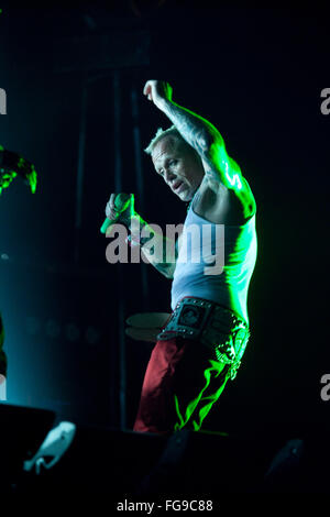 Keith Flint von The Prodigy Auf der anderen Bühne auf dem Glastonbury Festival 2009, Somerset, England, Vereinigtes Königreich. Stockfoto