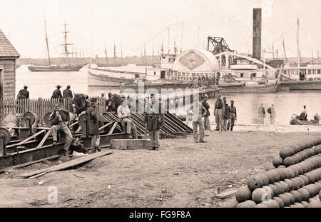 American Civil War-Szene Stockfoto