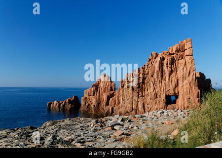 Geographie/Reisen, Italien, Sardinien, Arbatax, Red Rock, Additional-Rights - Clearance-Info - Not-Available Stockfoto