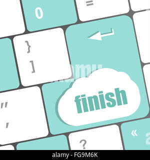 Beenden Sie-Taste auf schwarzen Internet-Computer-Tastatur Stockfoto