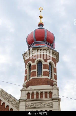 Große Synagoge (Velka Synagoga) - zweitgrößte Synagoge in Europa - in der Stadt Pilsen, Tschechische Republik Stockfoto