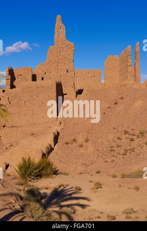 Alten Kasbah, Skoura, Ouarzazate Region, Marokko, Afrika. Stockfoto