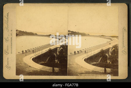 Eden Park Reservoir, Cincinnati, O durch Union View Co. Stockfoto