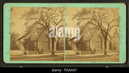 Ein Foto der Grace Church in der Essex Street in Salem, das die Architektur und die historische Bedeutung der Kirche einfängt. Stockfoto