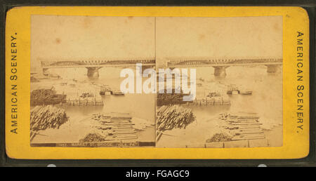 Market Street Bridge, Philadelphia, Pa, aus Robert N. Dennis Sammlung von stereoskopischen Ansichten Stockfoto