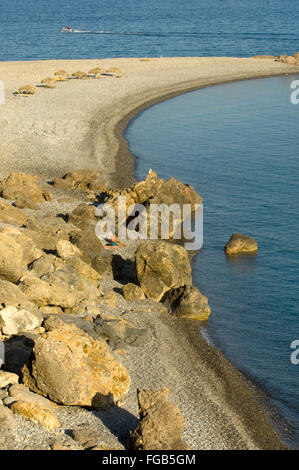 Griechenland, Kreta, Paleochora, Landschaft Und Strand starke von Paleochora. Stockfoto